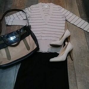 Banana Republic cashmere blend v-neck